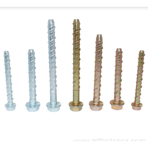 Masonry Screw Bolt Zinc Plated Concrete Bolt